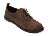 Pantofi EPICA maro, 39715, din piele intoarsa