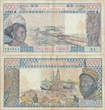 1985, 5.000 francs (P-708 Kj) - Senegal!