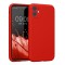 Husa kwmobile pentru Apple iPhone 11, Silicon, Rosu, 59349.09
