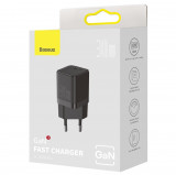 &Icirc;ncărcător Rapid Baseus GaN3 Fast Charger 1C 30W EU Negru CCGN010101