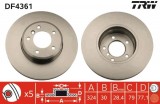 Disc frana fata TRW DF4361