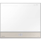 Plita incorporabila Samsung Bespoke NZ64B5067YY/U2, Inductie, Dual Flex Zone, 4 zone de gatit, 15 trepte putere, Wifi SmartThings, Alb/Bej