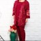 Compleu Elegant din 3 piese Fiesta Bordo - 54Marimea