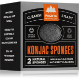 Pacific Shaving Konjac Sponges burete exfoliant bl&acirc;nd faciale 2 buc