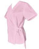 Halat Medical Pe Stil, Tip Kimono Roz deschis cu Elastan, Model Daria - 3XL