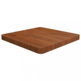 VidaXL Blat de masă pătrat maro &icirc;nchis 50x50x4 cm lemn stejar tratat