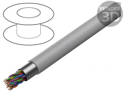 Cablu Ecranat PVC Gri 12x2x0,5mm foto