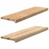 Gossi pervaz 2 buc lemn masiv de stejar netratat 90x30x2 cm