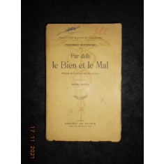 FREDERIC NIETZSCHE - PAR DELA LE BIEN ET LE MAL (1937)