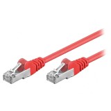 Patch cord roșu ecranat F/UTP 5e 0.5m