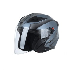 Casca moto scuter HECHT 52627S, design modern, bluemarin-negru, marimea S 55-56 cm foto