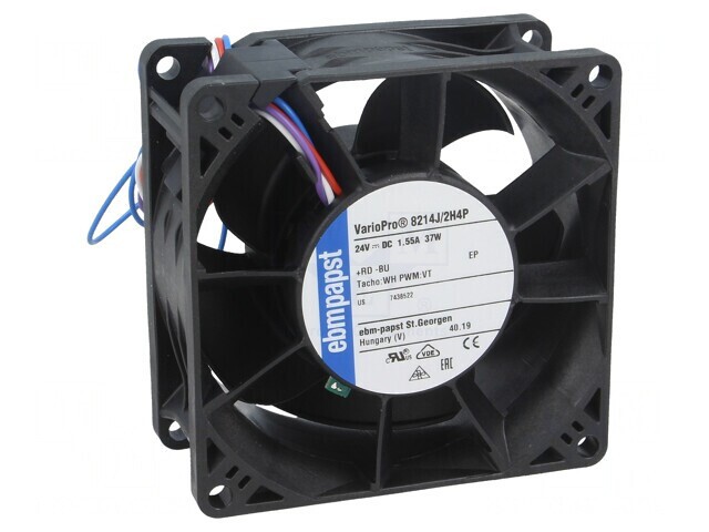 Ventilator axial 24V 80x80x38mm 220m3/h