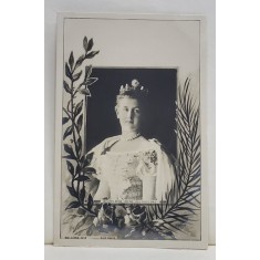 WILHELMINA , REGINA TARILOR DE JOS , CARTE POSTALA ILUSTRATA , CLASICA