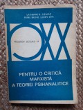 CATHERINE B. CLEMENT - PENTRU O CRITICA MARXISTA A TEORIEI PSIHANALITICE