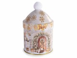 Cumpara ieftin Cutie Craciun metal multicolor Laponia &Oslash; 9 cm x 14,5 H