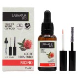 Ulei esential Ricin 100% pur Labnatur Bio 30ml + Kit rimel. Hidratant, Antirid, Antibacterian, Vegan, Crestere Gene si Par, Fabricat in Spania