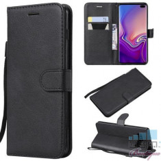 Husa Flip Cu Stand Samsung Galaxy S10 Plus Neagra foto