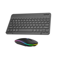 Set Tastatură și Mouse Wireless &ndash; 2.4GHz, Design Ergonomic, Conectare USB, Baterii Incluse, Negru