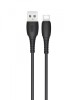 Cablu transfer date si incarcare XO NB-P163 USB-A - USB-C 2.4A 1m, Negru