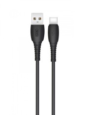 Cablu transfer date si incarcare XO NB-P163 USB-A - USB-C 2.4A 1m, Negru