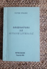 ORIZONTURI DE ISTORIE LITERARA -VICTOR STOLERU