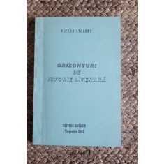 ORIZONTURI DE ISTORIE LITERARA -VICTOR STOLERU