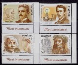 Cumpara ieftin RO 2014 ,LP 2052 ,&quot;Mari inventatori&quot; - serie colt cu margini si text ,MNH, Nestampilat