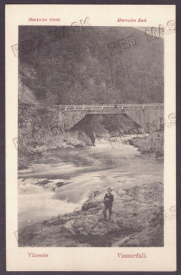 1604 - Baile HERCULANE, Waterfall, Romania - old postcard - unused foto