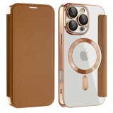 Husa Samsung Galaxy A17 5G Asteroid GSM SmartMag Book Case, maro