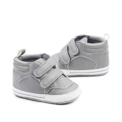 Adidasi gri cu barete cu arici (Marime Disponibila: 6-9 luni (Marimea 19 foto