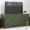 Gossi comoda tv, verde masliniu, 99x39x44 cm, otel