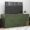 Gossi comoda tv, verde masliniu, 99x39x44 cm, otel