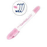 Textmarker uscat pentru evidentiere notite,varf durabil,roz pastel