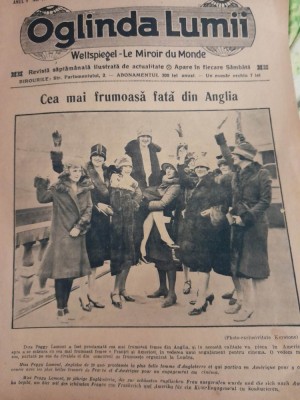 1926 Oglinda lumii cea mai frumoasa fata din Anglia Regina Maria 16 p. foto