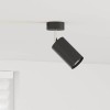 VidaXL Reflector de Plafon 1 Cale Reglabil Negru GU10