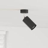 Reflector de Plafon 1 Cale Reglabil Negru GU10