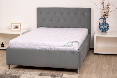 Saltea cu spuma poliuretanica HypoallergenicMed PolyCotton 180x200, hipoalergenica, husa lavabila si detasabila cu fermoar, fermitate medie Relax KipR foto