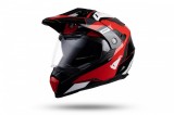 Casca enduro/ATV Ufo Aries, culoare negru/rosu/alb, marimea M Cod Produs: MX_NEW HE163M