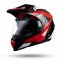 Casca enduro/ATV Ufo Aries, culoare negru/rosu/alb, marimea M Cod Produs: MX_NEW HE163M