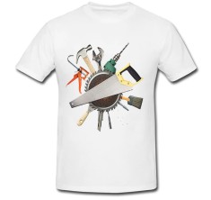 Tricou &amp;quot; Construction hardware tools &amp;quot; foto