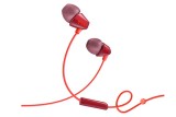 Casti+micr TCL SOCL100 portocalii in ureche