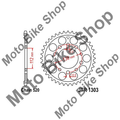 MBS Pinion spate 520 Z43, Cod Produs: JTR130343 foto