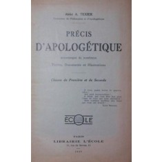 PRECIS D APOLOGETIQUE