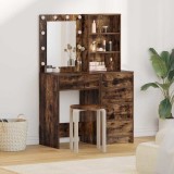 Cumpara ieftin Masa de Machiaj 2 buc. Maro 50 x 41 x 135 cm Lemn prelucrat