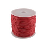 Snur din bumbac cerat, diametru 0,8 mm, lungime 25 m, Rosu