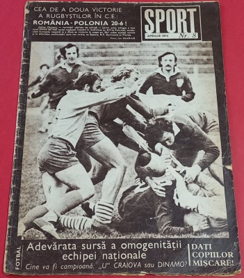 Revista SPORT nr.8/aprilie 1974 foto