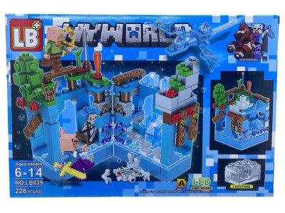 Set Constructie Minecraft Taramul Acvatic LED - 228 piese- NO.LB.639A foto