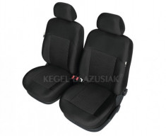 Set huse scaun model Poseidon Negru pentru VW Touran, set huse auto Fata foto