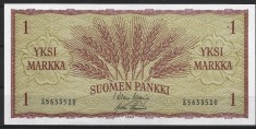 !!! FINLANDA - 1 MARKKA 1963 - P 98 a 1 - UNC / CEA DIN SCAN