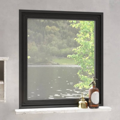 vidaXL Plasă insecte magnetică pentru ferestre, antracit, 120x140 cm foto